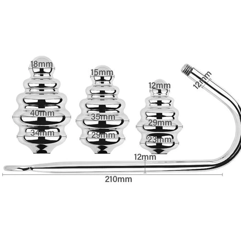 Anal Hooks Hook 8826 Screw-in Set GreatBenefit Anal Ribbed 0807